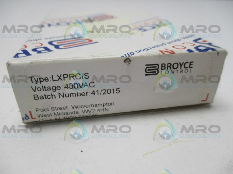 BROYCE LXPRC/S 41/2015 VOLTAGE MONITORING RELAY 230VAC NSMP