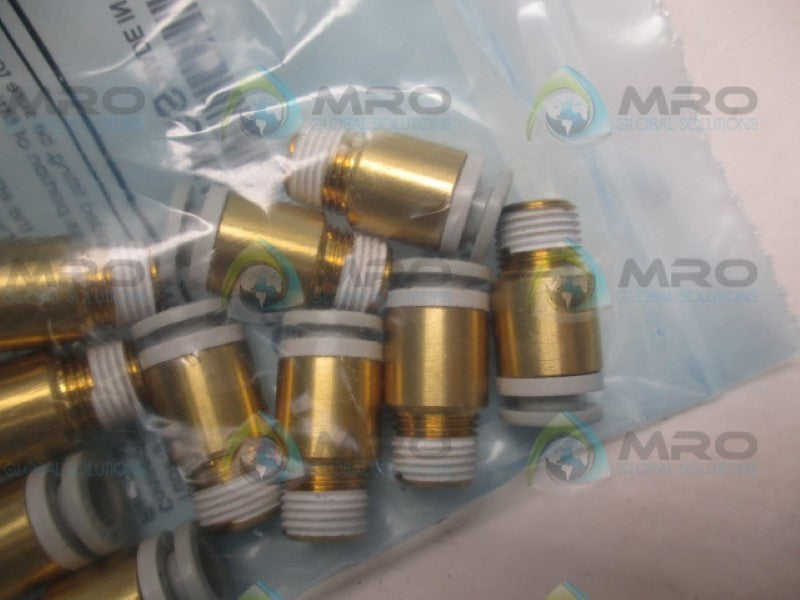 SMC KQ2S06-01S MALE CONNECTOR FITTING WITH HEX (PKG OF 10) NSMP