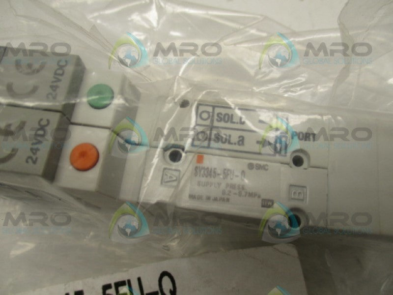 SMC SY3345-5FU-Q DUAL BODY VAVLE 24VDC NSMP
