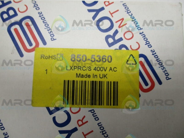 BROYCE CONTROL LXPRC/S 850-5360 MONITORING RELAY 400VAC NSMP