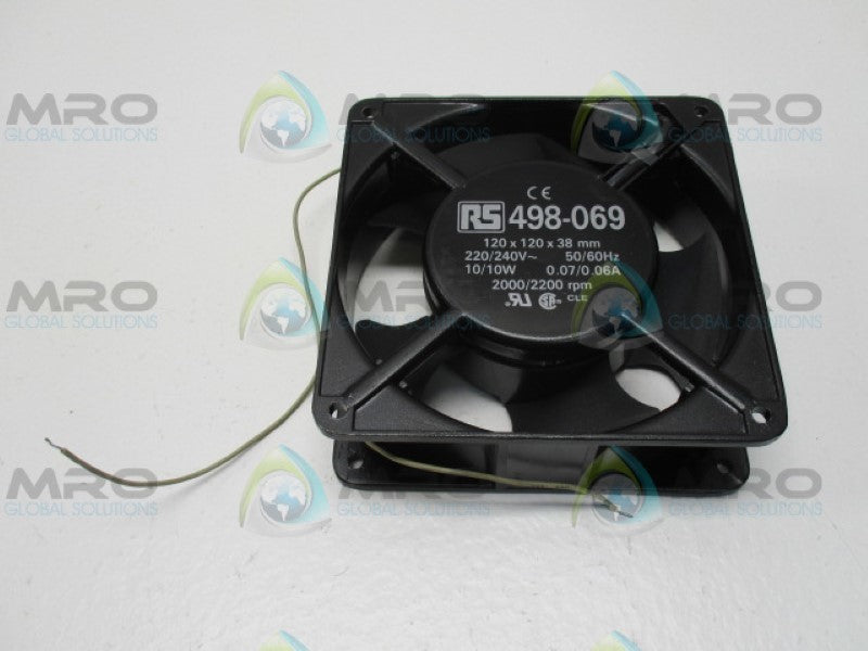 SUNON RS PRO DP203A/2123LBL 498-069 AC AXIAL FAN 220-240V NSMP