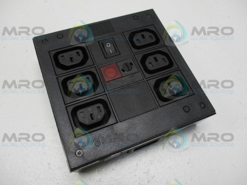 BULGIN PXD701/061/10/1 355496/1 6-PLUG POWER STRIP NSMP