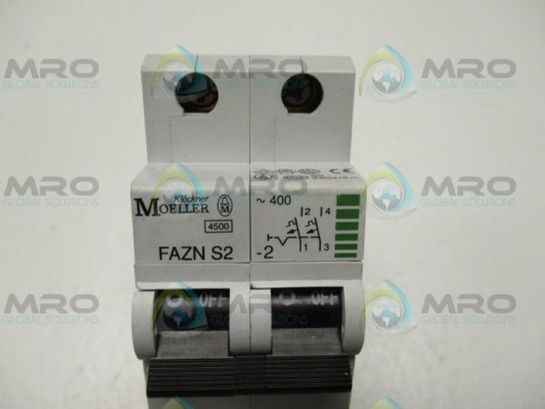 KLOCKNER MOELLER FAZN-S2-2 CIRCUIT BREAKER 2A NSNP