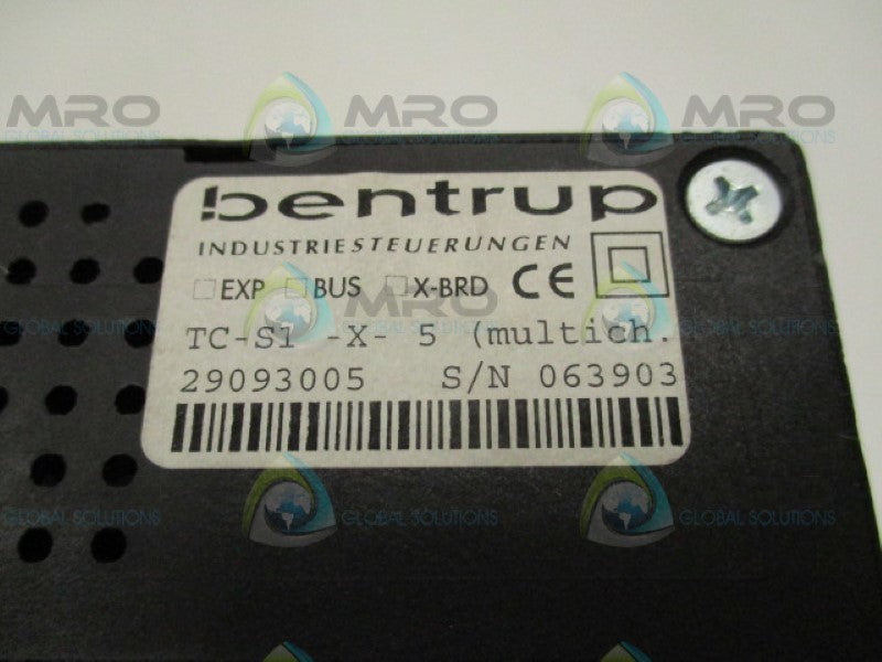 BENTRUP TC-S1-X-5 29093005 THERMOCOMPUTER UNMP