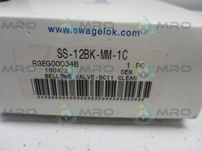 SWAGELOK SS-12BK-MM-1C SEALED VALVE NSMP