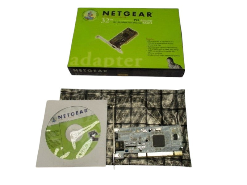 NETGEAR FA311 LAN ETHERNET NETWORK ADAPTER CARD 10/100MBPS PNP NSMP