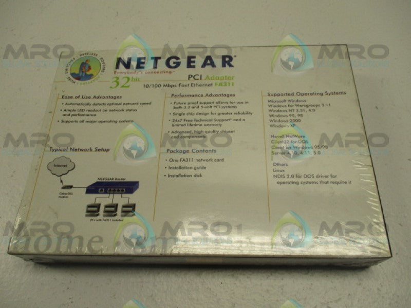 NETGEAR FA311 LAN ETHERNET NETWORK ADAPTER CARD 10/100MBPS PNP NSFS