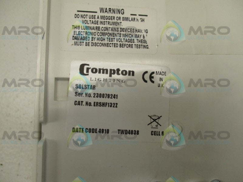 CROMPTON ERSHF132Z SOLSTAR FACET REFLECTOR (AS PICTURED) NSMP