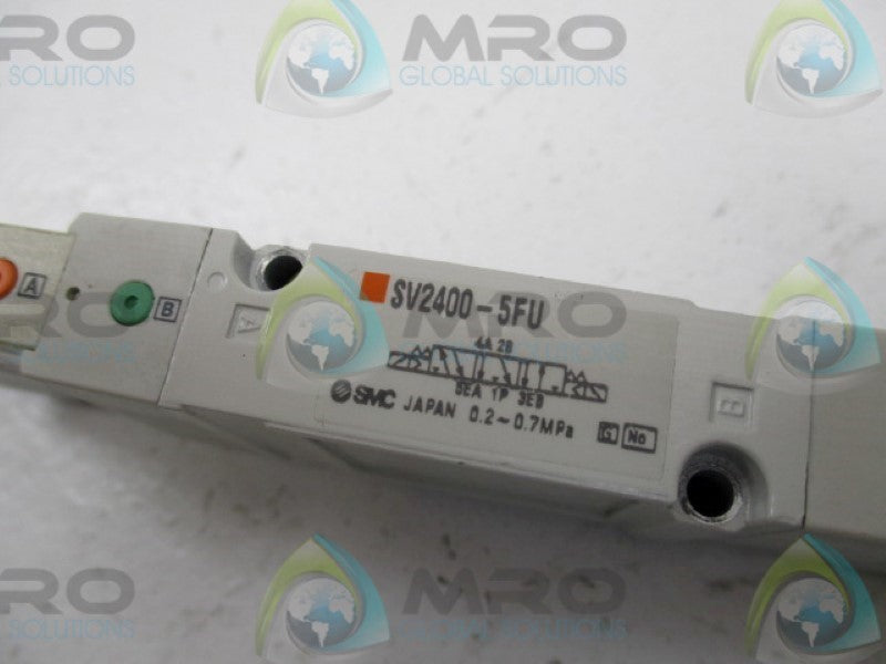 SMC SV2400-5FU SOLENOID VALVE 24VDC UNMP
