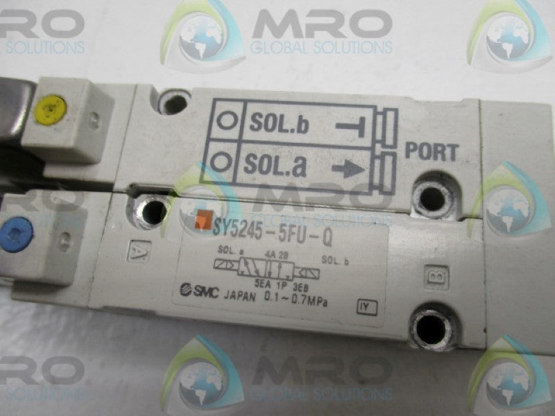 SMC SY5245-5FU-Q DUAL VALVE 24VDC UNMP