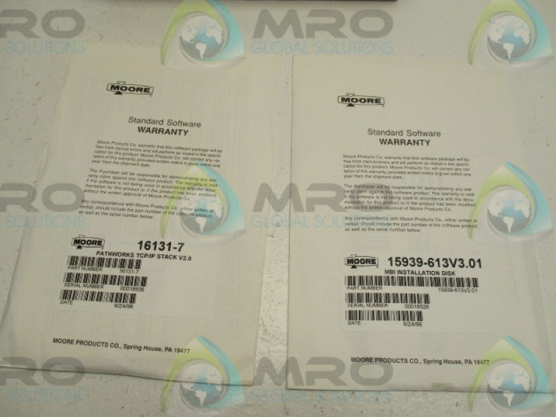 MOORE 15939-662 15939-613V3.01 16131-7 KIT NSMP