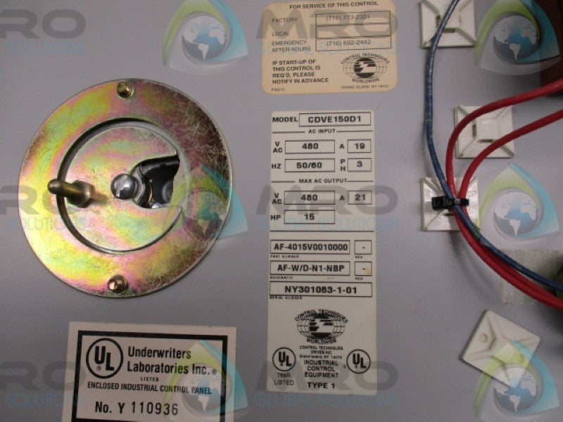 CONTROL TECHNIQUES CDVE150D1 480VAC NSNP