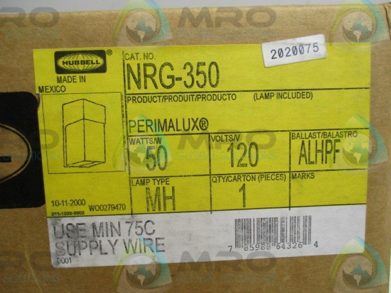 HUBBELL NRG-350 OUTDOOR LIGHTING 50W 120V NSMP