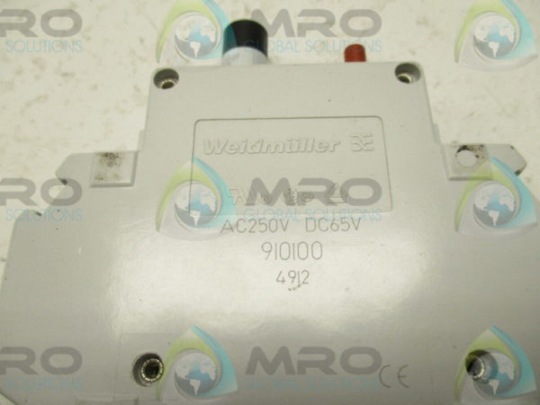 WEIDMULLER 910100 0.5A 65VDC/250VAC CIRCUIT BREAKER PROTECTOR  UNMP