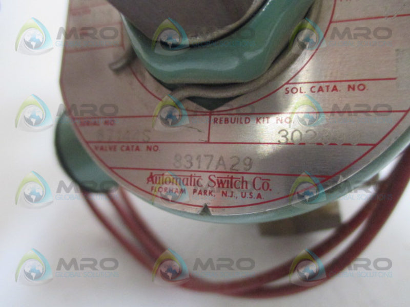ASCO 8317A29 VALVE 120V UNMP