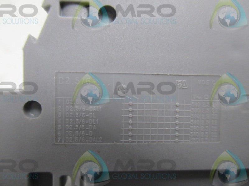 ENTRELEC D2.5/6 TERMINAL BLOCK  NSNP
