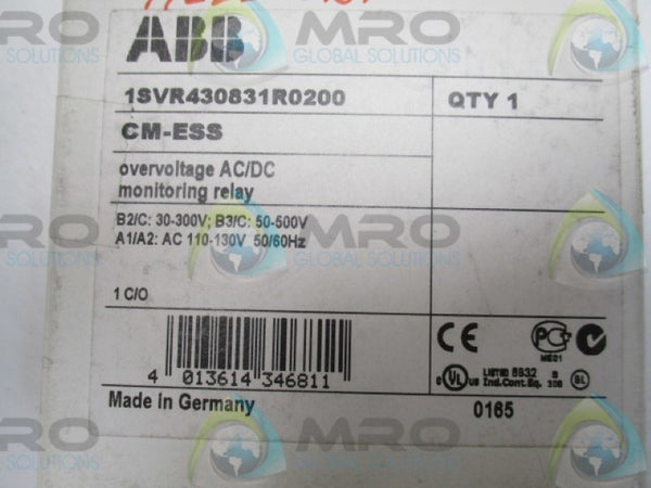 ABB ISVR430831R0200 CM-ESS VOLTAGE MONITOR  NSMP
