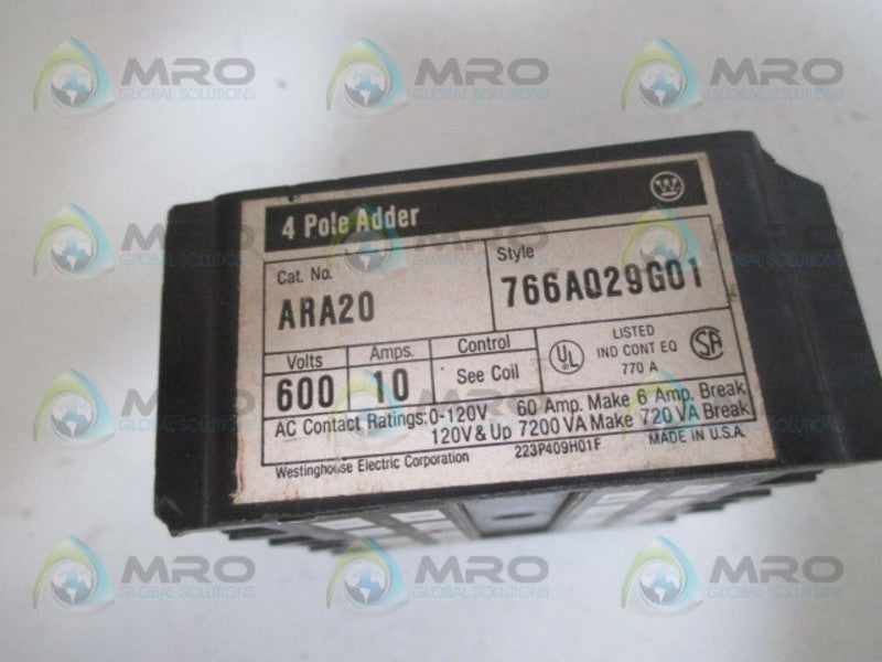 WESTINGHOUSE ARA20 ADDER DECK (AS PICTURED) UNMP