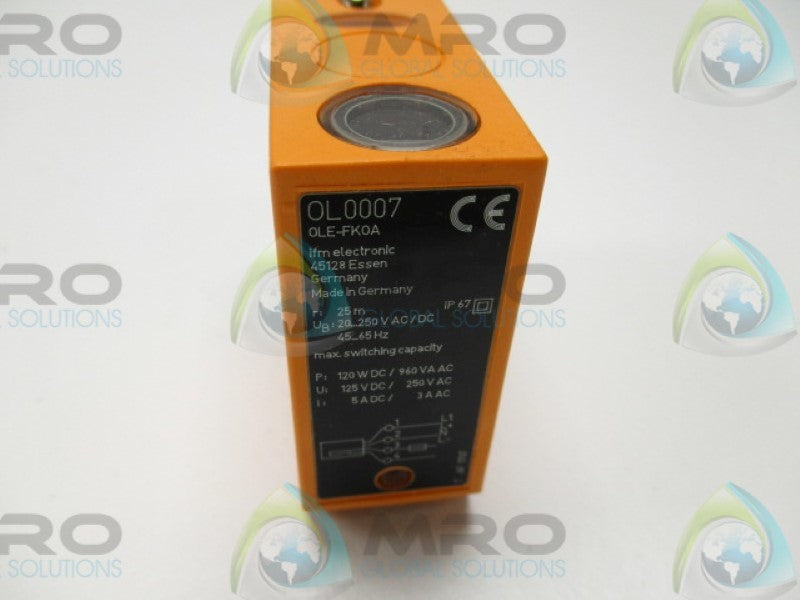 IFM EFECTOR OL0007 THRU BEAM SENSOR RECIEVER  NSMP