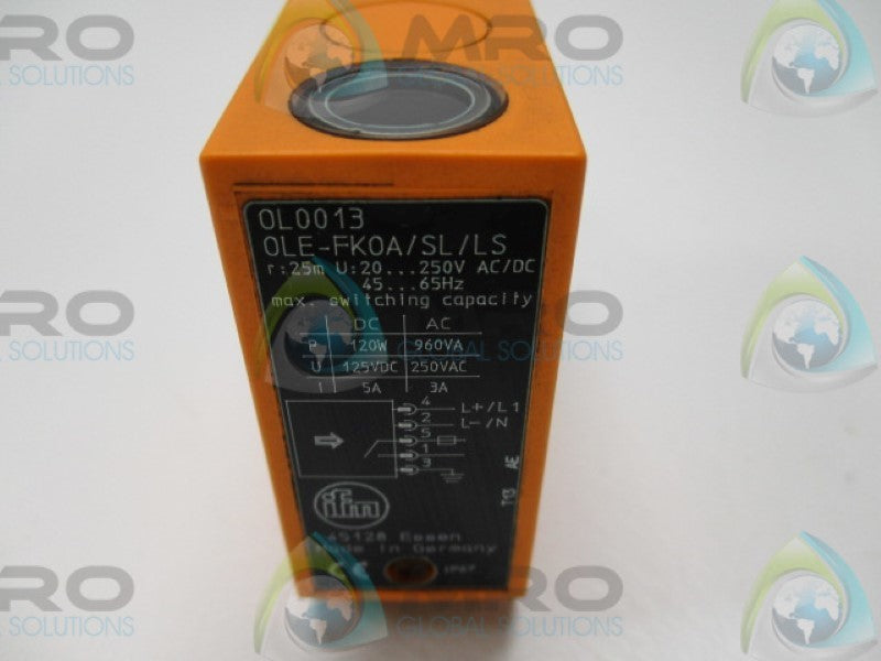 IFM EFECTOR OL0013 OLE-FK0A/SL/LS THRU BEAM SENSOR  NSNP