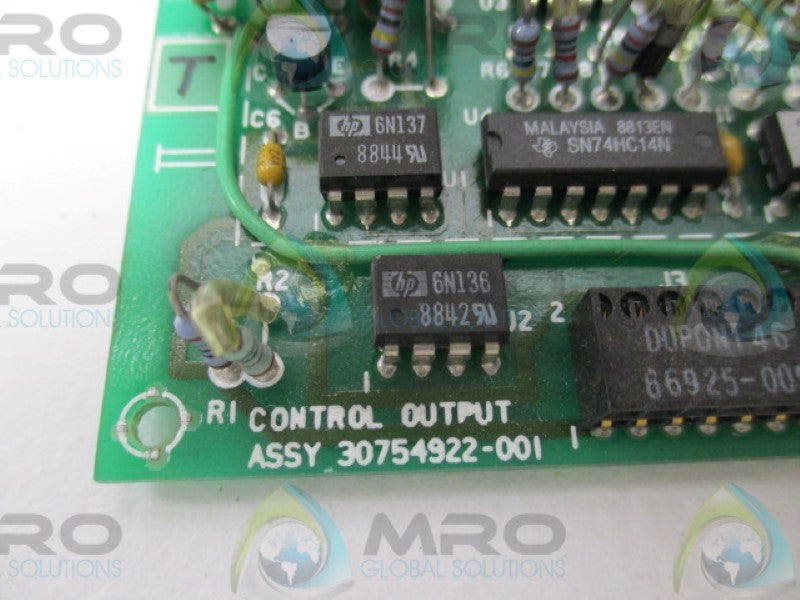 HONEYWELL 30754922-001 CONTROL OUTPUT BOARD (AS PICTURED)  UNMP