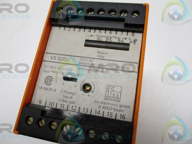 IFM EFECTOR VS0200 CONTROLLER 110VAC (AS PICTURED)  UNMP