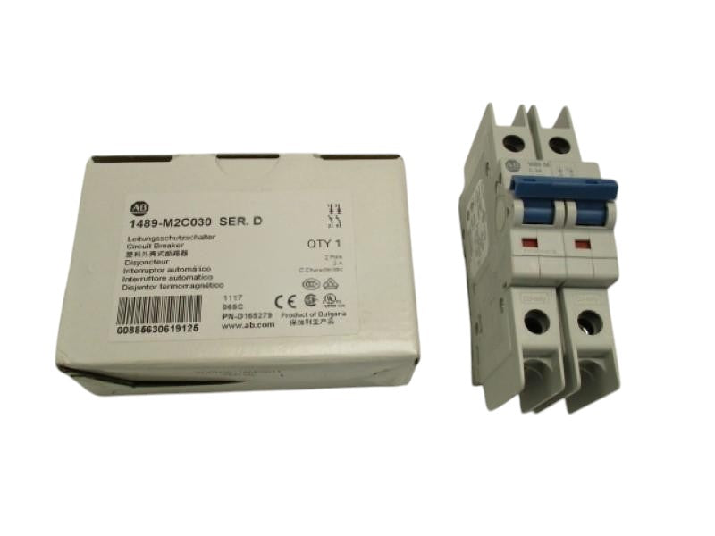 ALLEN BRADLEY 1492-CB2G030 SER. D CIRCUIT BREAKER 3A   NSMP
