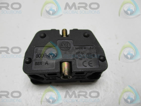 ALLLEN BRADLEY 800E-2D0 SER. A POWER MODULE WITH OUT LAMP (AS PICTURED)  UNMP