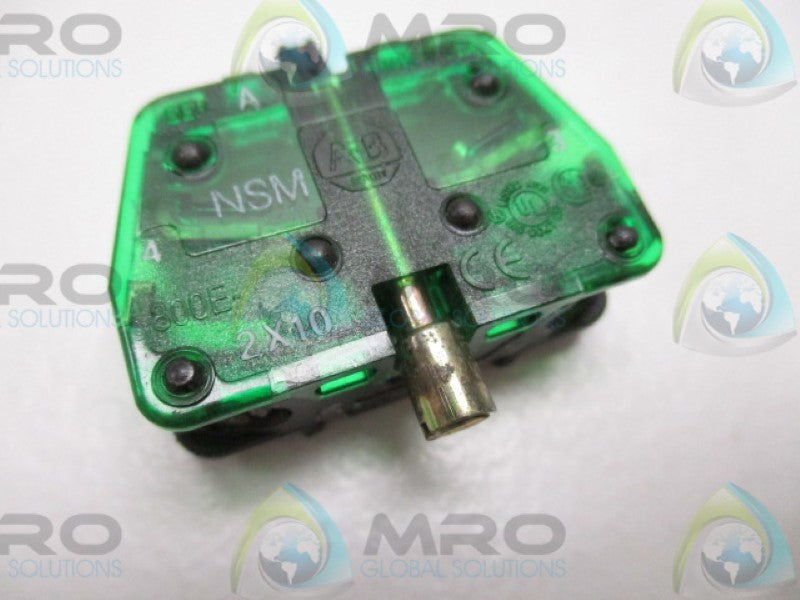 INDUSTRIAL SPARE PART 800E-2X10 SER. A CONTACT BLOCK  UNMP
