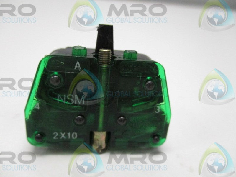 INDUSTRIAL SPARE PART 800E-2X10 SER. A CONTACT BLOCK  UNMP