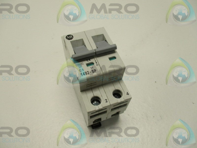 ALLEN BRADLEY 1492-SP2C050 SER. C CIRCUIT BREAKER 5A  NSMP