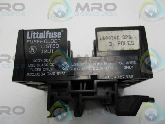 LITTELFUSE L60030C-3PQ FUSE HOLDER  UNMP