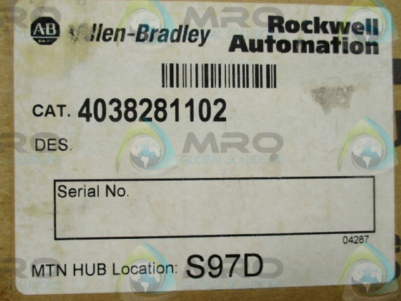 ALLEN BRADLEY 4038281102 SRC ASSEMBLY 650A  NSMP