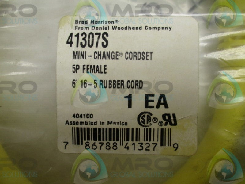 DANIEL WOODHEAD 41307S FEMALE CORDESET 6FT  NSMP