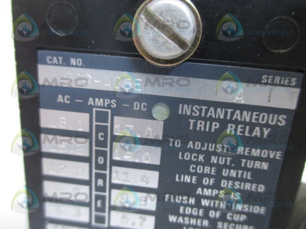 ALLEN BRADLEY 809-A06E SER. A RELAY (AS PICTURED) NSNP