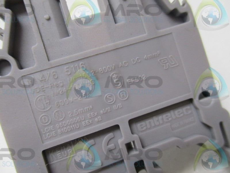 ENTRELEC M4/6 5116 TERMINAL BLOCK   UNMP
