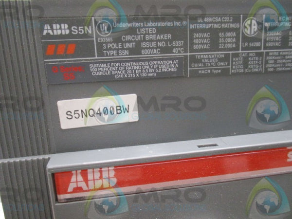 ABB S5NQ400BW  NSMP
