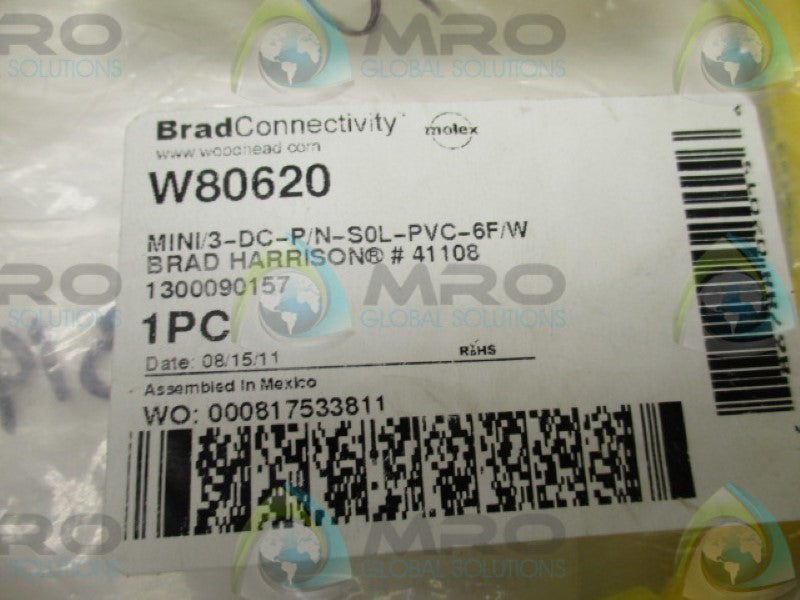DANIEL WOODHEAD W80620 41108 CABLE 6FT  NSMP