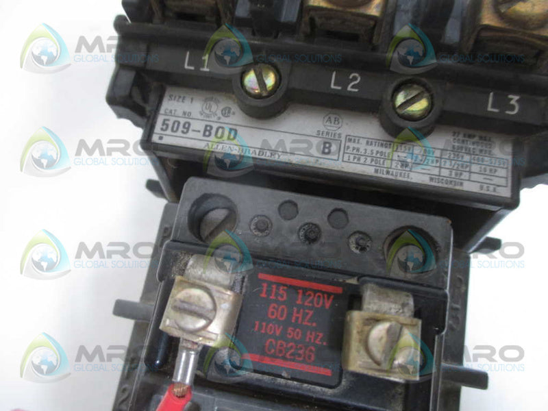 INDUSTRIAL SPARE PART 509-BOD SER. B 110/115-120V (AS PICTURED) UNMP