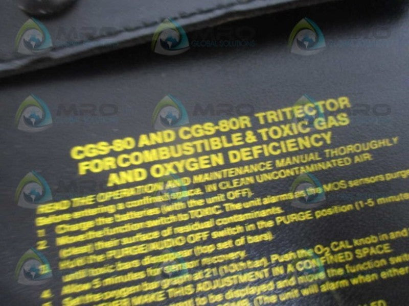 ENMET CGS-80 PORTABLE TOXIC GAS & OXYGEN DETECTOR UNMP