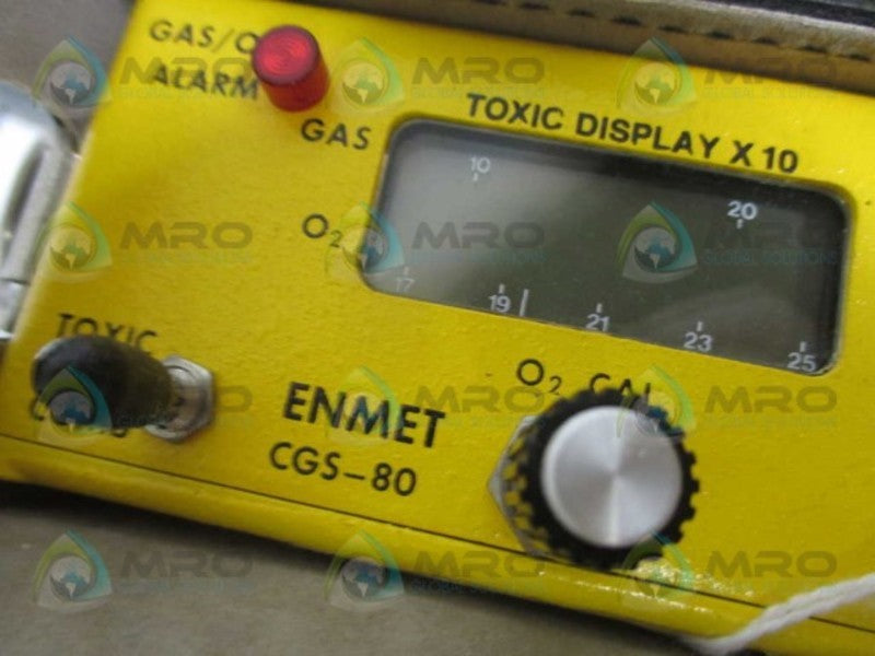 ENMET CGS-80 PORTABLE TOXIC GAS & OXYGEN DETECTOR UNMP