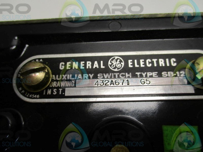 GENERAL ELECTRIC 432A671G5 5-STAGE AUXILIARY SWITCH  NSNP
