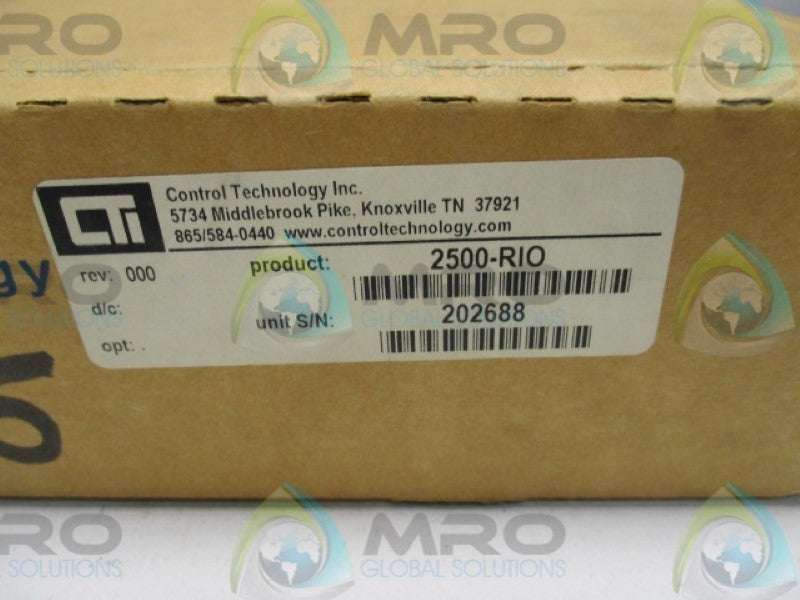CONTROL TECHNOLOGY 2500-RIO 901E-2500-R10 REMOTE BASE CONTROLLER  NSMP