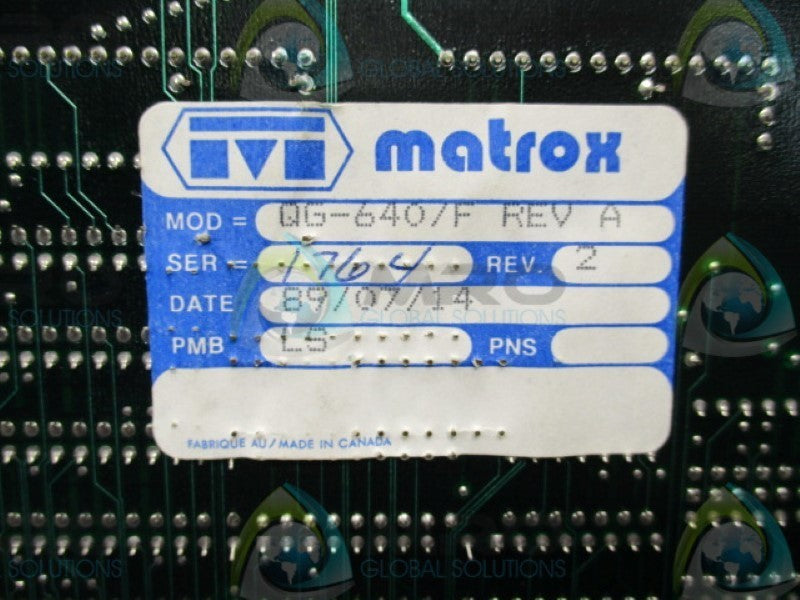 FISHER DC6460X1-LA1 MATROX VDU CONTROLLER BOARD  UNMP