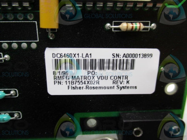 FISHER DC6460X1-LA1 MATROX VDU CONTROLLER BOARD  UNMP