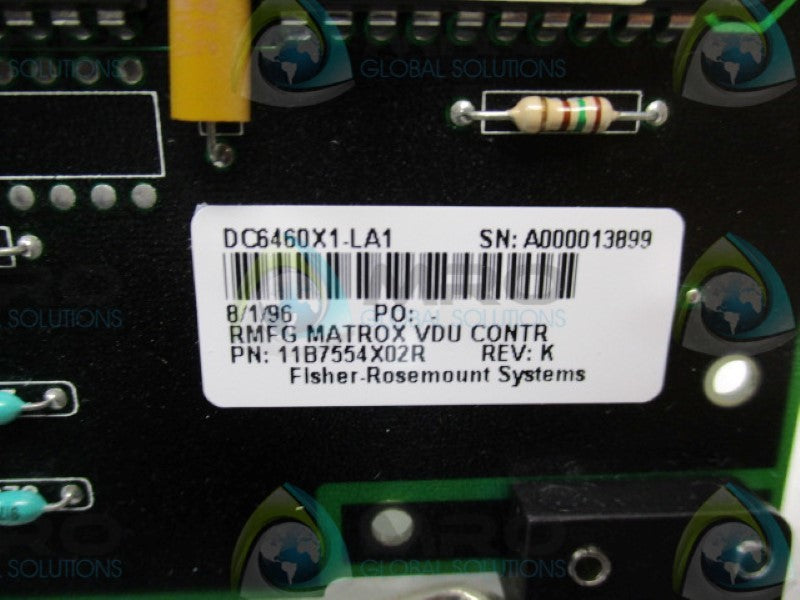 FISHER DC6460X1-LA1 MATROX VDU CONTROLLER BOARD  UNMP