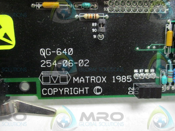 FISHER DC6460X1-LA1 MATROX VDU CONTROLLER BOARD  UNMP