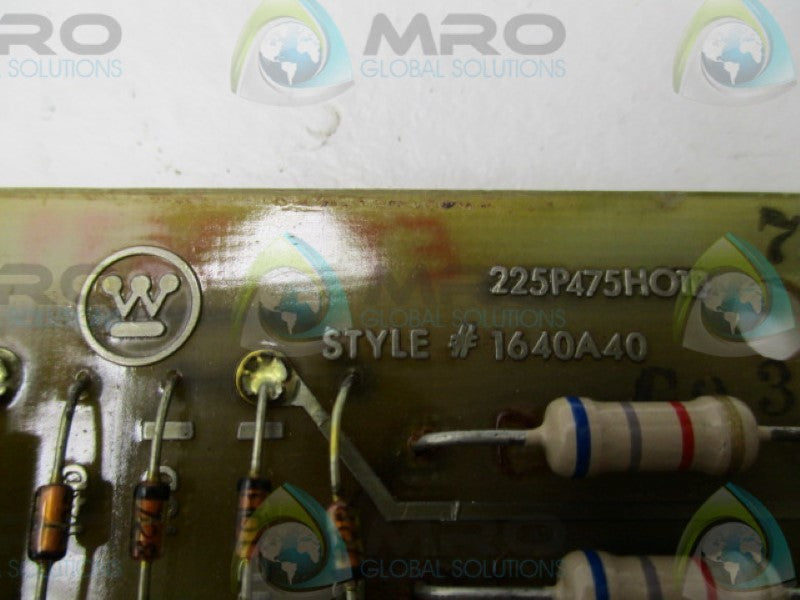 WESTINGHOUSE 225P5475H01B PCB  UNMP