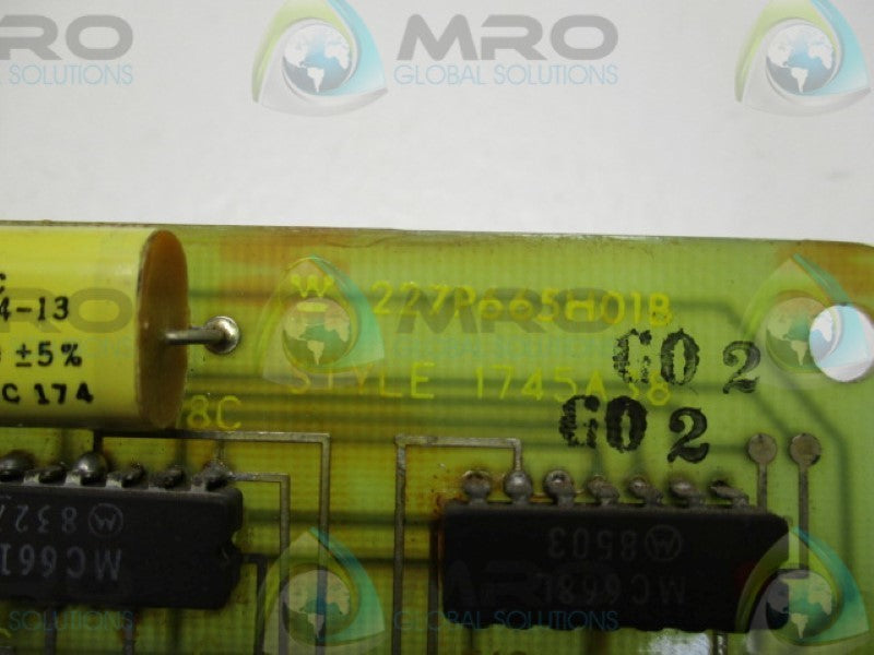 WESTINGHOUSE 227P665H01B PCB  UNMP