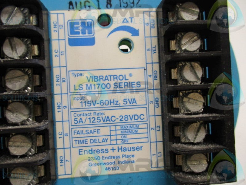 ENDRESS+HAUSER VIBRATION LSM1700 SERIES (AS PICTURED)  NSNP